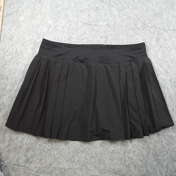 lululemon athletica Pants - Lululemon Skirt Women 12 Black Side Pleat High Rise Tennis Skort Pickelball Gym